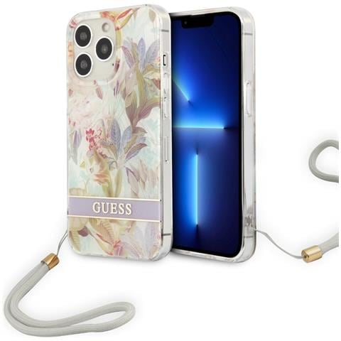 Hard Cover Flower Strap Purple, Fr Iphone 13 Pro, Guhcp13lhflsu (guhcp13lhflsu) - Foto 2