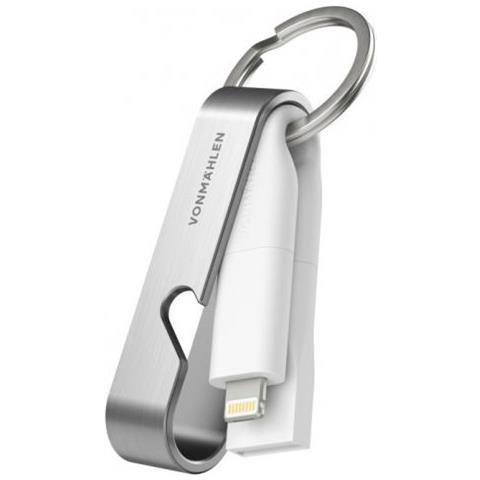 Vonmhlen High Six Cavo Usb Usb 2.0 Usb C Acciaio Inossidabile, Bianco - Foto 1