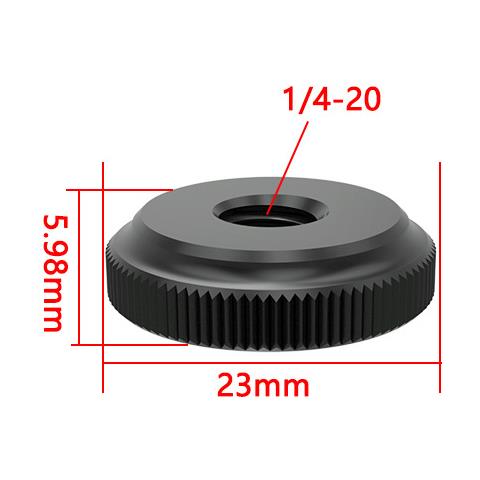 Adattatore A Dado Per Treppiede Per Fotocamera Black  1/4-20 - Foto 2