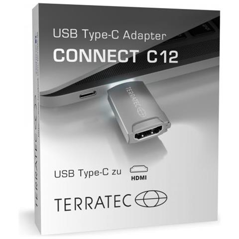 Terratec Connect C12 - Videoschnittstellen-converter - Hdmi / Usb - Usb-c (s) Bis Hdmi (w) - Foto 2