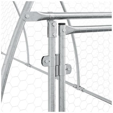 Conigliera Argento 600x105x120 cm in Acciaio Zincato - Foto 8