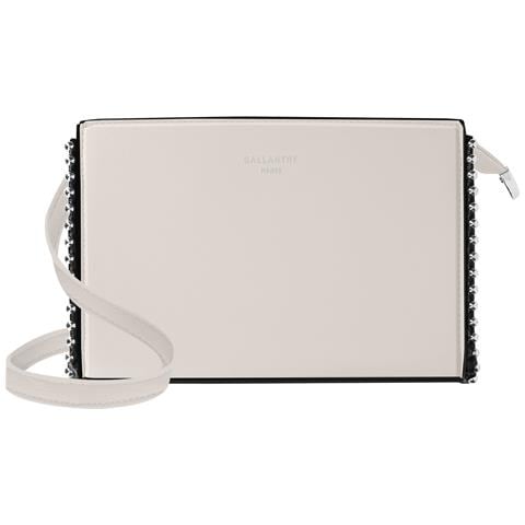 Borsa A Tracolla Lovely Con Borchie, Bianco - Foto 1
