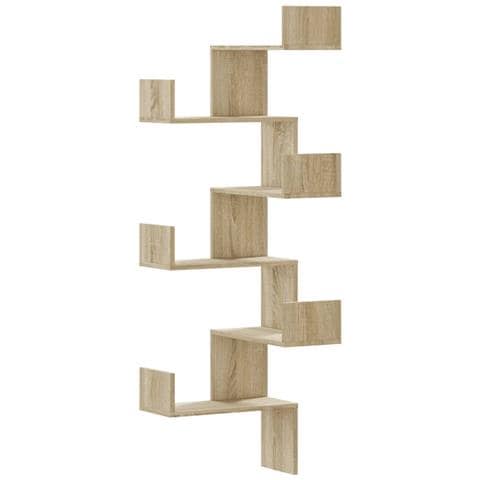Scaffale Angolare A Muro Sonoma 45x45x147 Cm Legno Multistrato - Foto 2