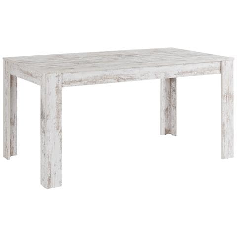 Lynn Tavolo Da Pranzo In Mdf Bianco Antico - Foto 1