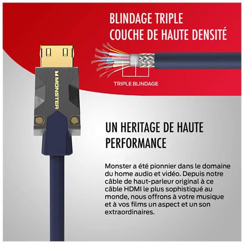 Cavo Hdmi M3000 Uhd 8k Hdr Dolby Vision 48gbit/s 3m, Blu - Foto 5