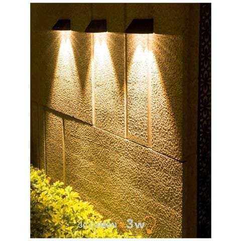 Applique Led Luce Calda 3 Watt Pannello Solare 5v Lampada Da Parete Esterno Ip65 - Foto 2