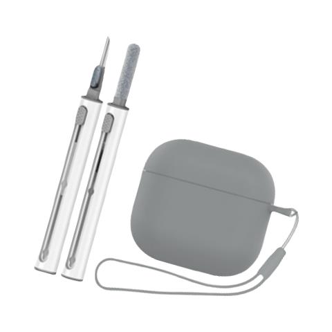 Custodia Protettiva In Silicone Per Apple Airpods 4 Grey - Foto 2