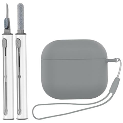 Custodia Protettiva In Silicone Per Apple Airpods 4 Grey - Foto 3