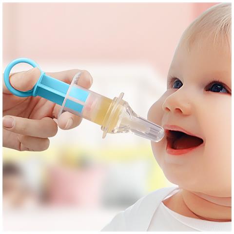 Siringa Per Medicinali Liquidi Per Bambini Senza Bisfenolo, Bianco / Blu - Foto 2