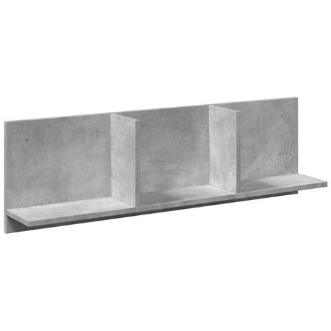 Mobile A Parete 100x16,5x30 Cm Grigio Cemento In Truciolato - Foto 2