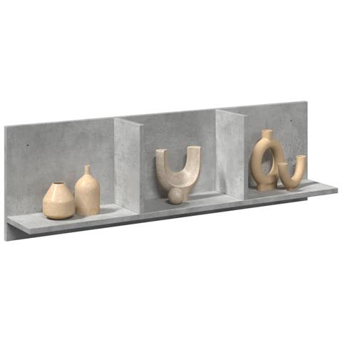 Mobile A Parete 100x16,5x30 Cm Grigio Cemento In Truciolato - Foto 1