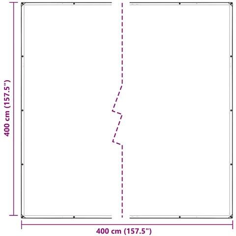 Telone Trasparente con Occhielli 4x4 m in PVC - Foto 2