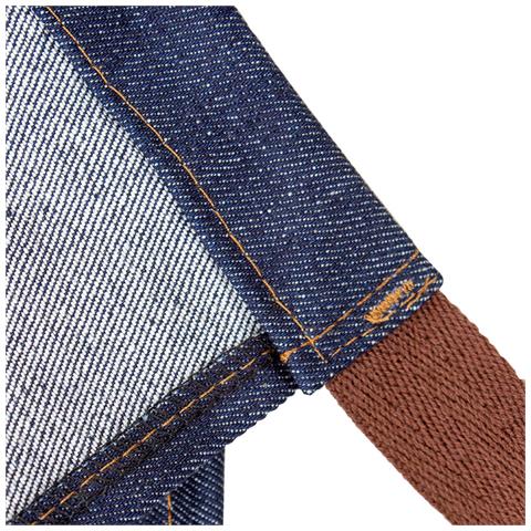 Grembiule In Denim A Mezza Vita Black - Foto 5