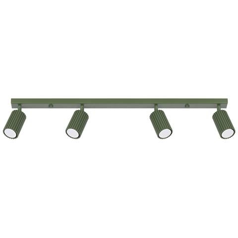 Lampada Da Soffitto Karbon 4l Verde Oliva Sl. 1622 - Minimalista Lampada Da Soffitto Verde Oliva 16.5x81x6.5 Cm - Foto 1