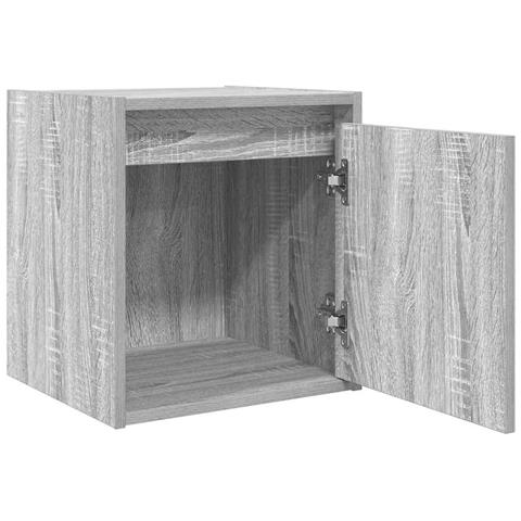 Comodino a Muro Grigio Sonoma 38x34x40 cm - Foto 2