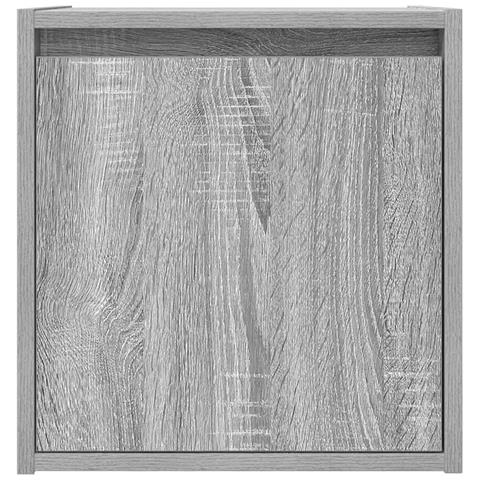 Comodino a Muro Grigio Sonoma 38x34x40 cm - Foto 9