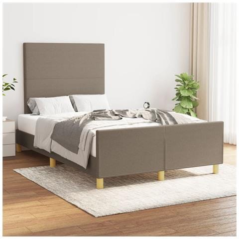 Giroletto Senza Materasso Tortora 120x190 Cm Tessuto - Foto 1