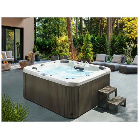 Vasca Idromassaggio Da Esterno Con Led Villarrica Bianco - Foto 1