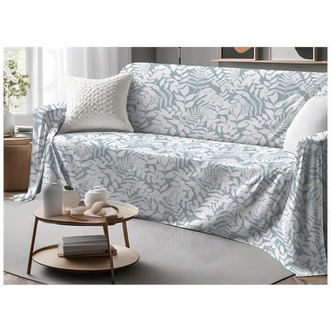 Telo Arredo Granfoulard Copritutto Salvadivano 100% Cotone Dis. Natura Singolo Verde - Foto 1