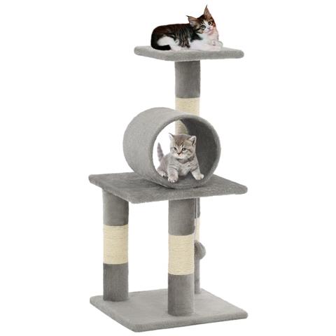 Lusso Casadino - Albero Per Gatti Con Tiragraffi In Sisal 65 Cm Grigio - Foto 7