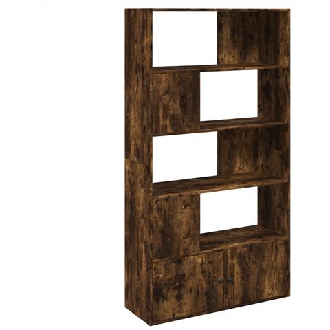 Libreria Rovere Fumo 100x36x189 cm in Legno Multistrato - Foto 1