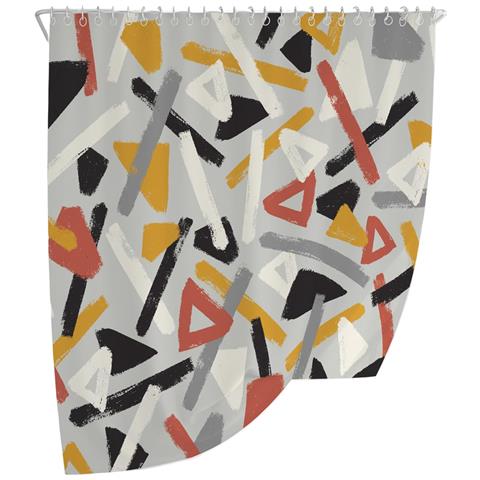 Tenda Da Doccia Impermeabile Antimuffa Con Occhielli 180x180 Cm - Foto 1