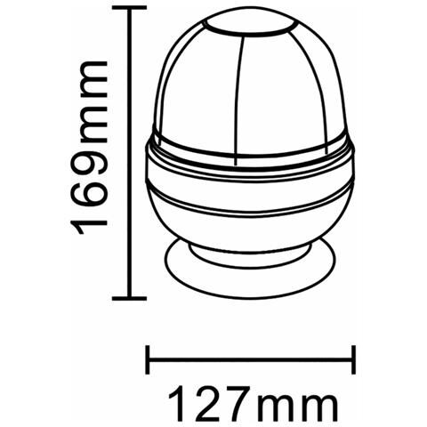 Lampeggiante Alogeno 24v Base Magnetica - Foto 2