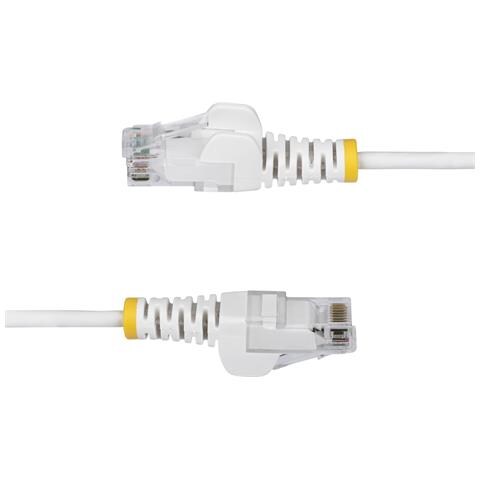 Cavo Ethernet CAT6 Bianco da 3m; Patch UTP con Plug RJ45 Antigroviglio e Rilievi di Trazione, Cavo Lan Slim in Rame Puro 28AWG, Sottoposto a test Fluke - Foto 2