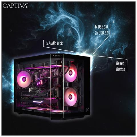 93982 PC /stazione di lavoro AMD Ryzen™ 7 7700X 32 GB DDR5-SDRAM 2 TB SSD NVIDIA GeForce RTX 5070 Nero - Foto 2