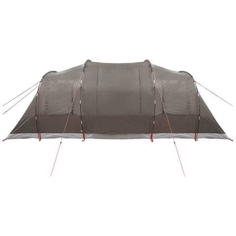 Tenda Familiare a Tunnel per 6 Persone Marrone Impermeabile - Foto 9