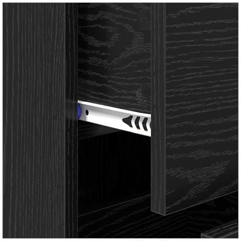 Credenza con cassetto Rovere Nero 34,5 x 34 x 90 cm - Foto 9