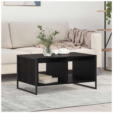 Tavolino da salotto Rovere Nero 80 x 50 x 40 cm - Foto 2