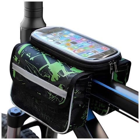 Supporto Impermeabile Per Smartphone Da Bicicletta Con Borsa Da Telaio - Foto 1