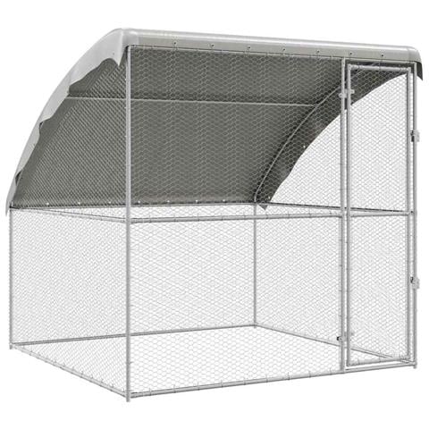 Gabbia per polli Argento 2 x 2 x 2 m Acciaio zincato - Foto 1