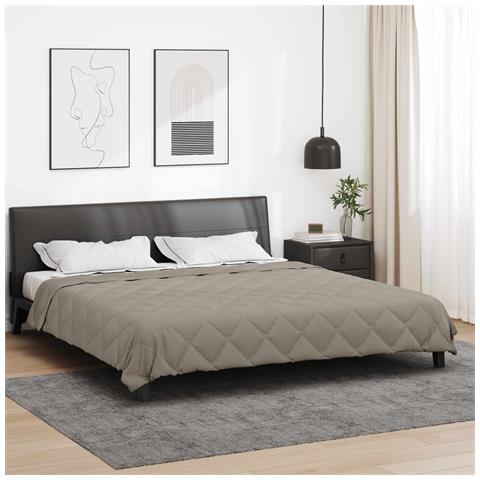 Piumone Completo Annuale Grigio chiaro 220 x 240 cm Microfibra - Foto 2