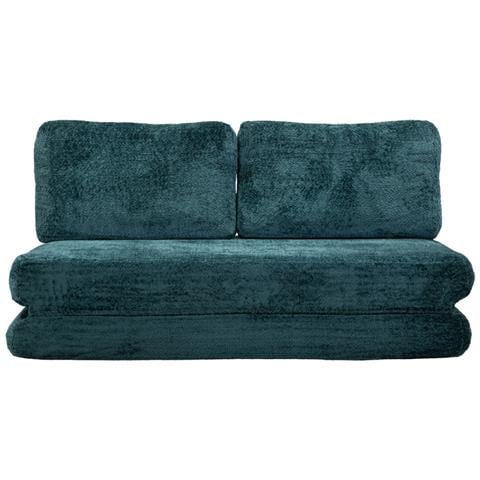 Divano Letto Faster In Poliestere Petrolio — Si Apre A 213x150 Cm - Foto 2