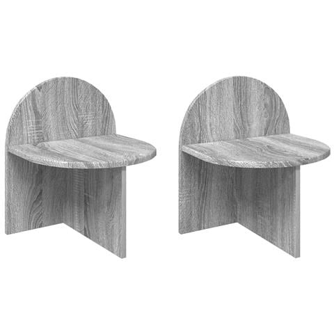 Comodino 2 pcs Grigio Sonoma 40 x 35,5 x 45,5 cm - Foto 1
