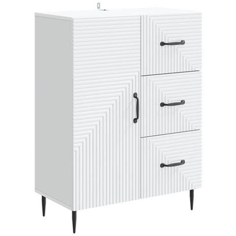 Credenza Bianco 66 x 34,5 x 89,5 cm Legno ingegnerizzato - Foto 1