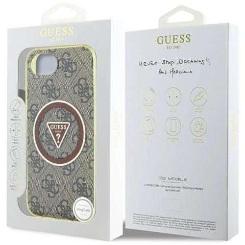 Custodia Per Iphone 16, Marrone Con Glitter, Magsafe - Foto 1