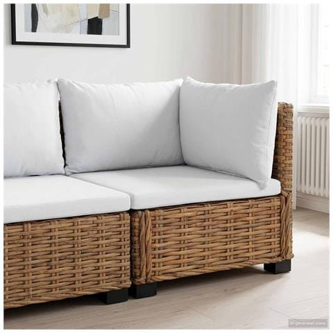 Divano Angolare con Cuscini GENDT Rattan naturale Naturale - Foto 2