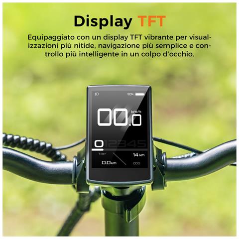 Engine Pro 3.0 Boost Bici Elettrica Pieghevole Fat Bike 20 pollici, Sospensione Completa, Sensore di Coppia, Ricarica Rapida 2h, OTA, IPX5, Blu - Foto 10
