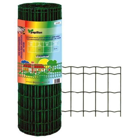 Rete elettrosaldata con rivestimento in zinco e pvc Mt 10xH 122 cm Papillon - Foto 1