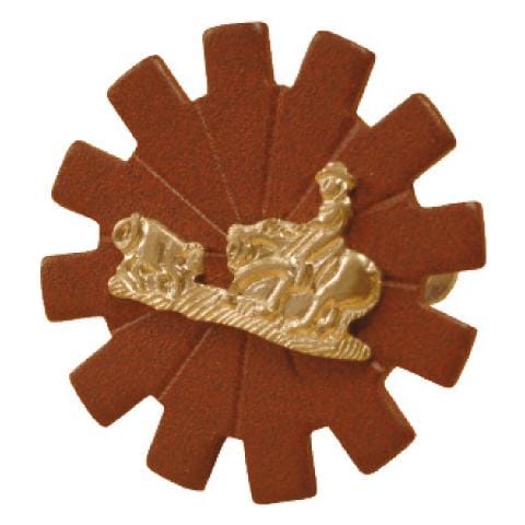 Borchia per testiera western con vite con decoro cow horse misura unica colore brunito - Foto 1