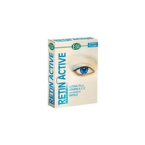 Retin active 20 capsule con mirtillo luteina vitamina a c e benessere occhi - Foto 3