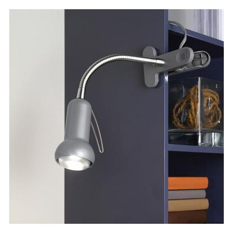 81265 Fabio Spot Con Pinza Flessibile Argento - Foto 1
