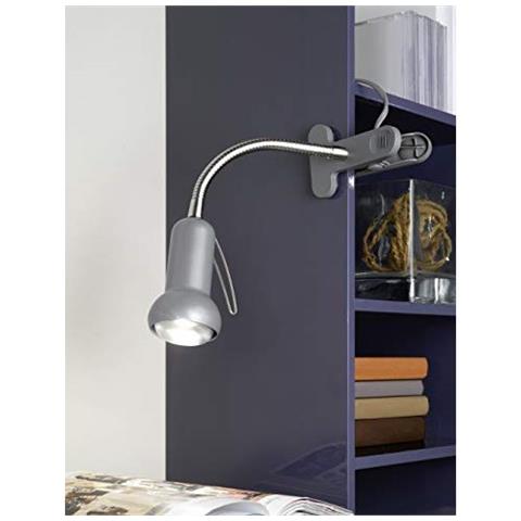 81265 Fabio Spot Con Pinza Flessibile Argento - Foto 2