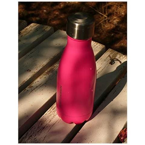 Termica Bottiglia Con Doppia Parete In Acciaio Inox Acciaio Inox, Rosa Rosa Mat, 260ml - Foto 2