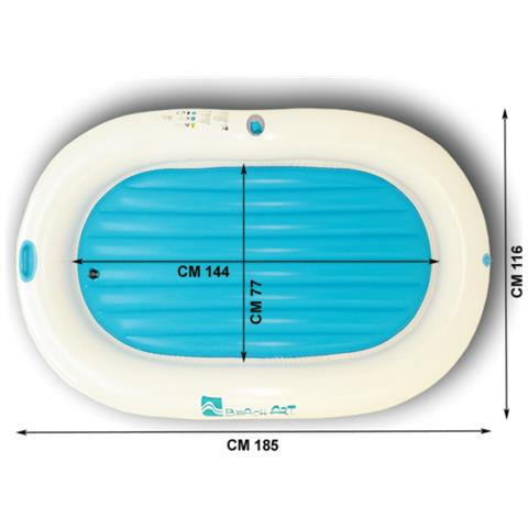 Materassino Ovale Isola Gonfiabile Yacht Line Mare Piscina Pvc 185x117 - Foto 2