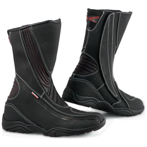 Stivale Moto Impermeabile Gran Turismo Sportivo Pelle Nero 45 - Foto 2