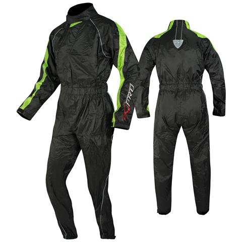 Tuta Cerata Impermeabile Completo Anti Pioggia Moto Scooter Antiacqua Fluo Xl - Foto 1